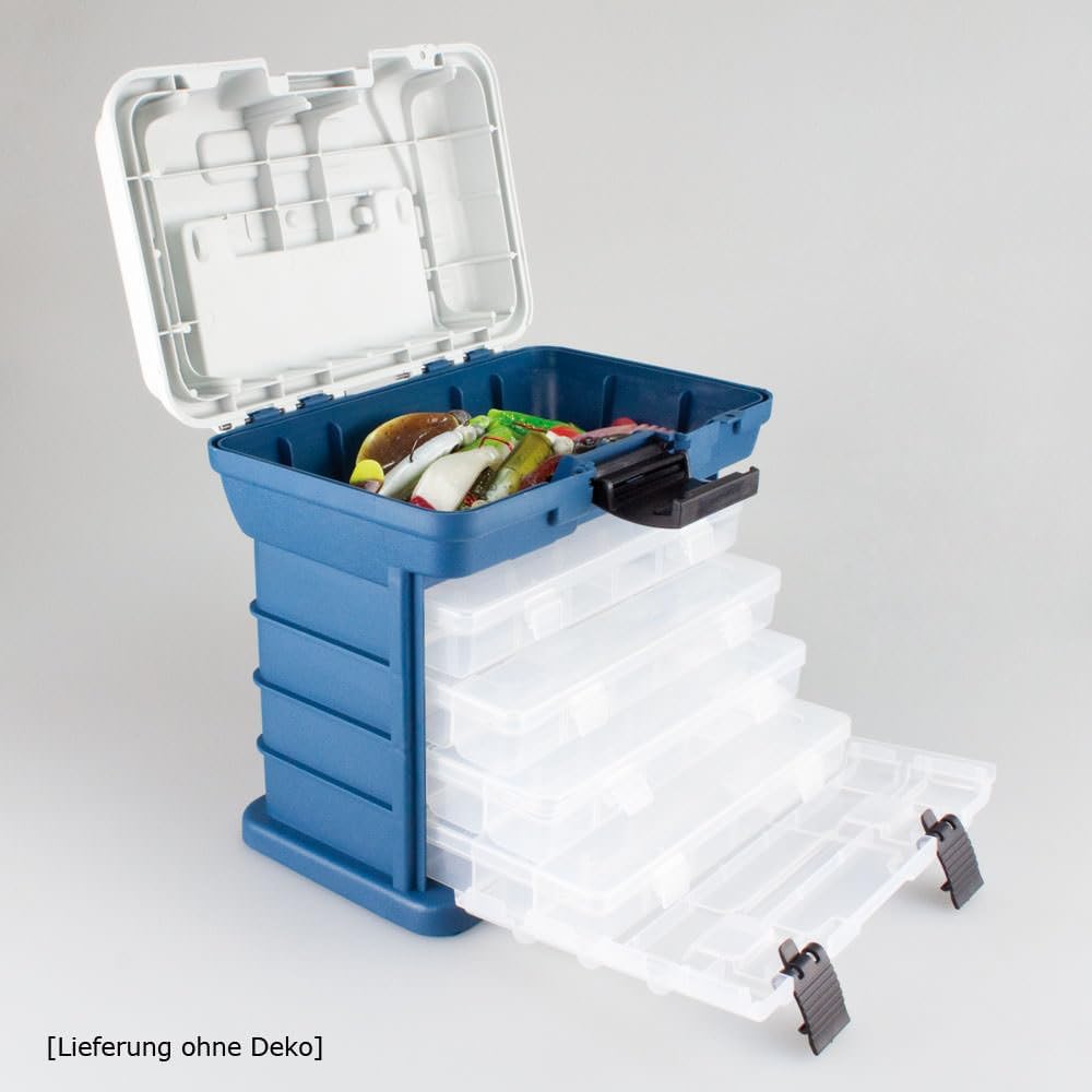 Gerätebox 1164 Angelkoffer – Robustes Boxen-System aus schlagfestem Kunststoff mit grossem Hauptfach