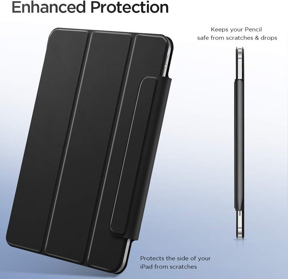 ESR für iPad Pro 12,9 Zoll Hülle 2022/2021/2020 (6./5./4. Generation), Starke Magnetbefestigung, Tri
