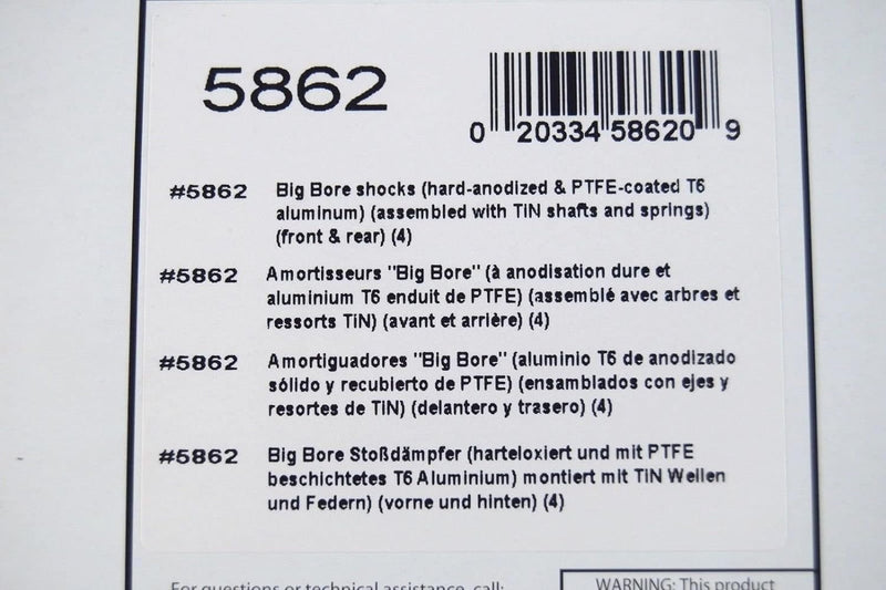 TRAXXAS 5925" Slash Big Bore Shocks Modellautoteile