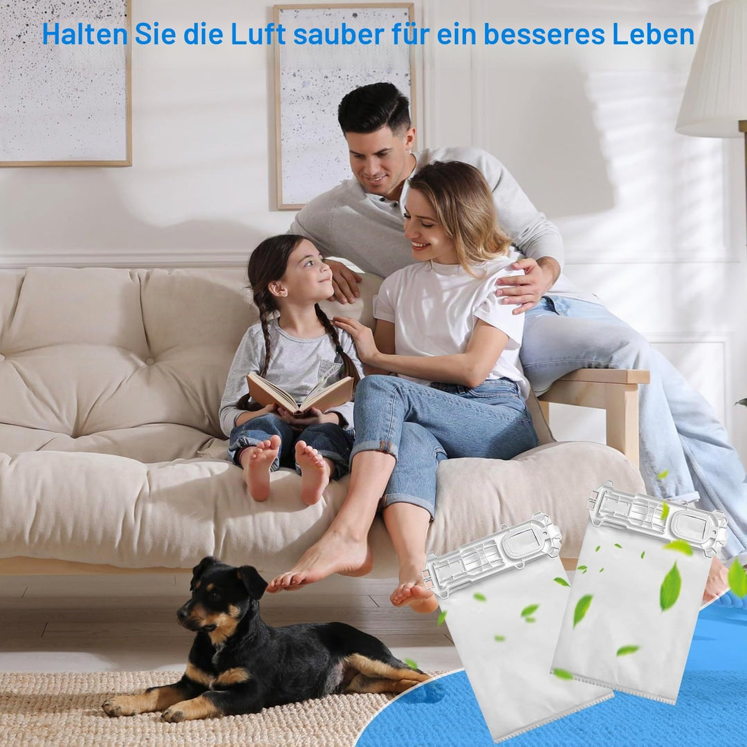 12 Staubsaugerbeutel für Vorwerk Kobold VK135 VK136, Reissfest, Versiegeltes Design, Zubehör Set für