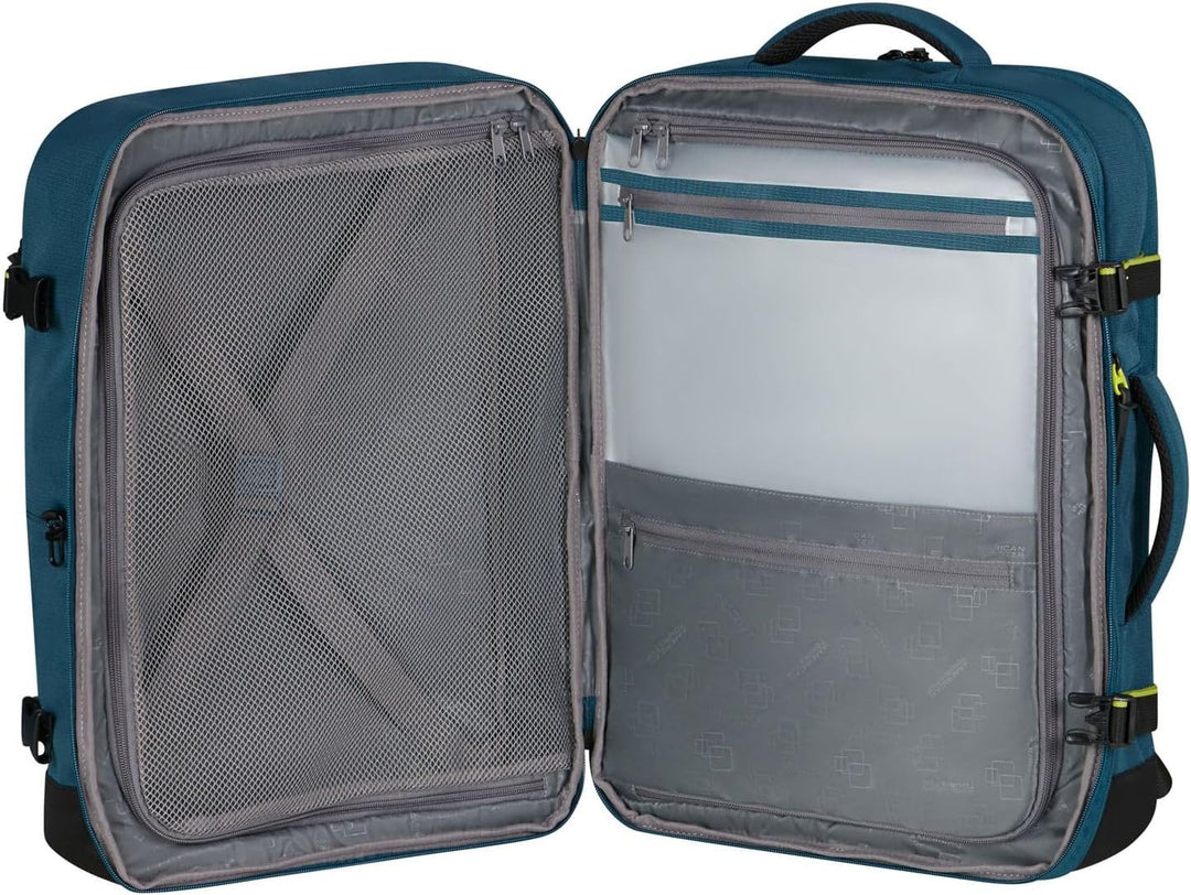 American Tourister Take2Cabin - Erweiterbarer Reiserucksack 17,3 Zoll, 55 cm, 42,5/48,5 l, Blau (Har