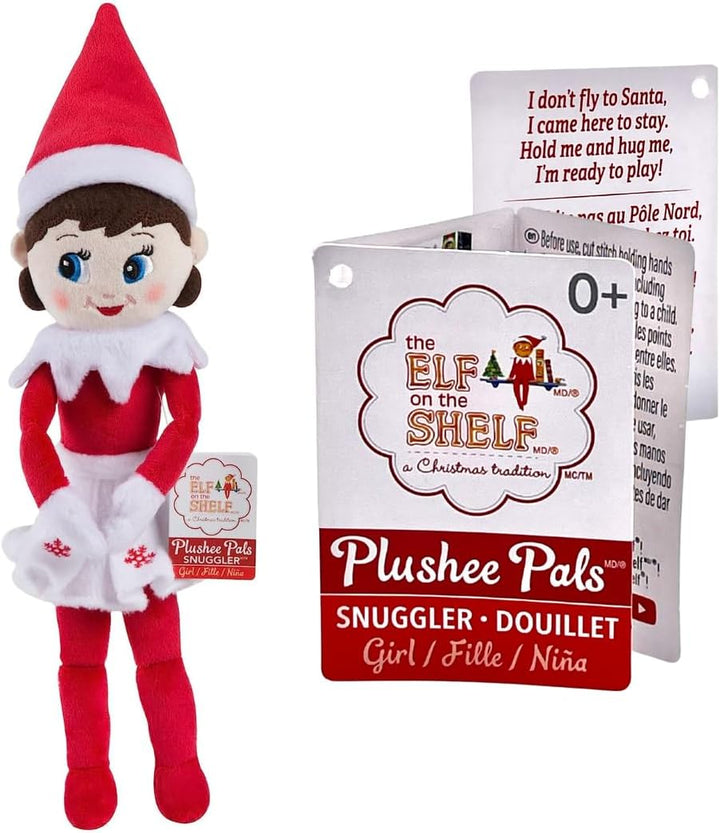 The Elf on The Shelf® Plushee Pals® Snuggler | Mädchen mit Blauen Augen | 34 cm Scout Elf Kuschelpup