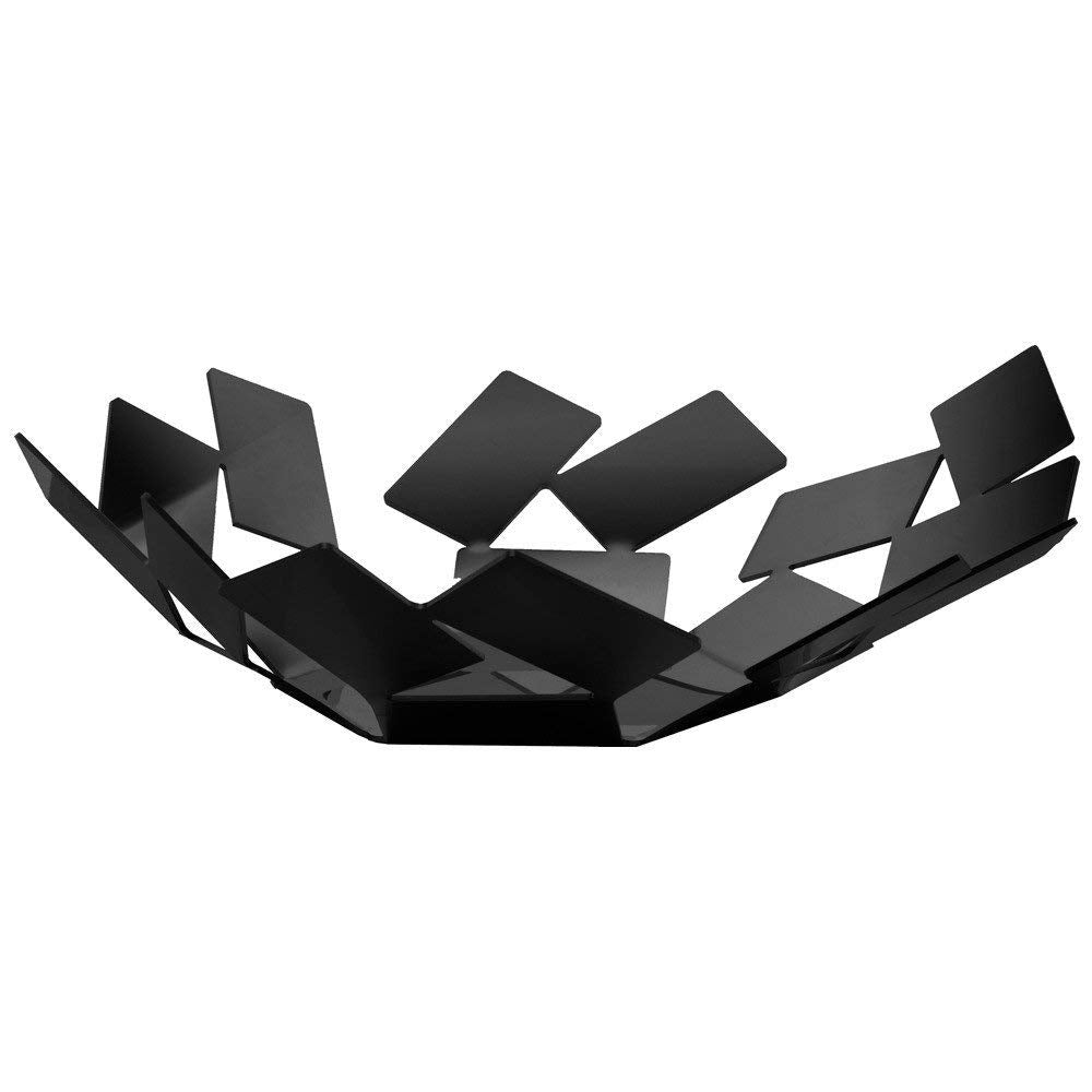 Alessi , Edelstahl , "La Stanza dello Scirocco", Korbschale schwarz, 6.20 x 24.50 x 23.20 cm 6.20 x