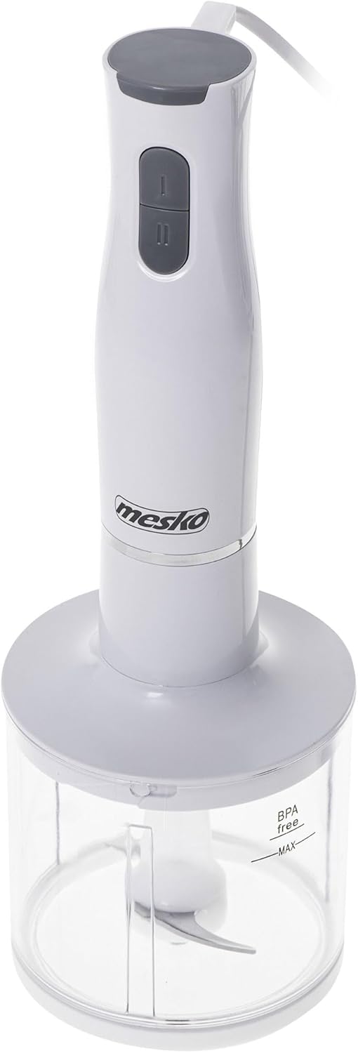Mesko MS4629 Multifunktionshandmixer, Lebensmittelverarbeitung, Zerkleinerer 0,5 l, Zubehör zum Zusa
