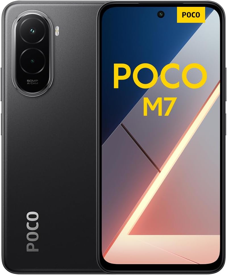 XIAOMI Poco M7, Smartphone 6+128GB, 6,9" FHD+ 144Hz Display, Snapdragon 685, 50MP AI-Zweifach-Kamera