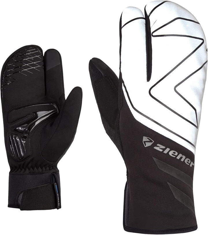 Ziener Dalyo Fahrradhandschuhe, Winter |wasserdicht, Soft-Shell, gepolstert 9.5 black.metallic silve