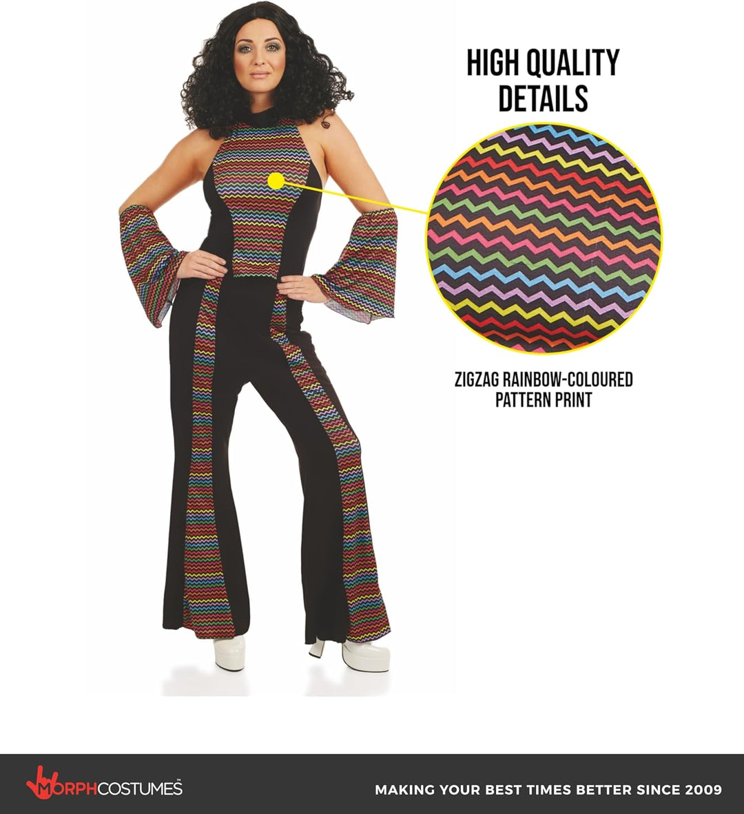 Fun Shack Disco Queen Kostüm Damen, Disco Kostüm Damen, Kostüm Disco Damen, Disco Girl - Kostüm, Fas
