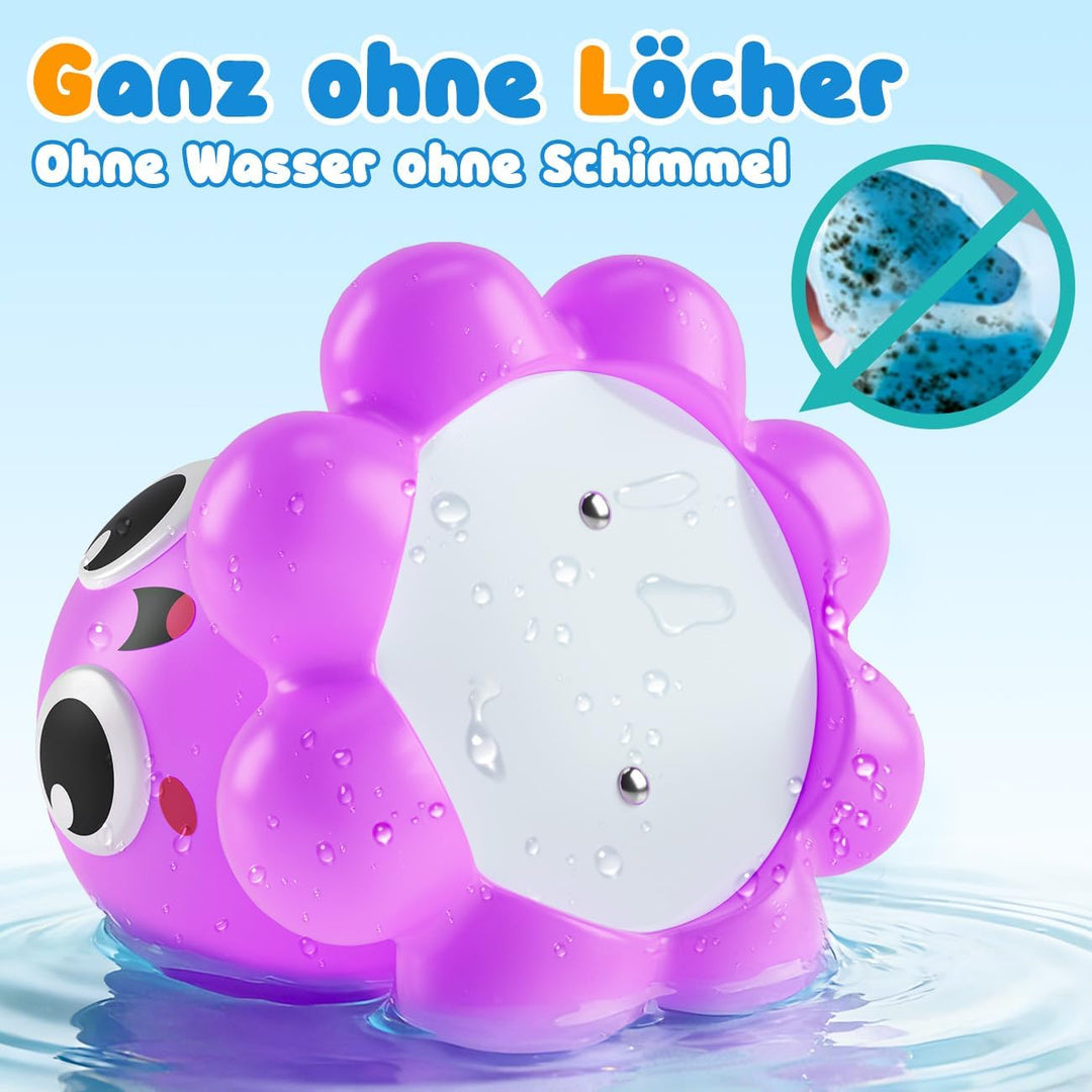 Badespielzeug Baby, Badewannenspielzeug, Baby ab 1 Jahr, Leuchtet Sensorik Wasserspielzeug Kinder, F