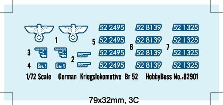 Hobby Boss 82901 Modellbausatz German Kriegslokomotive BR-52