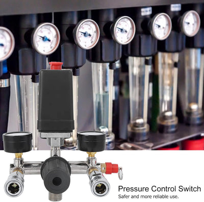 Luftkompressorhalterung Baugruppe Druckschalter Verteilerregler Anzeigen Luftkompressorschalter Pump