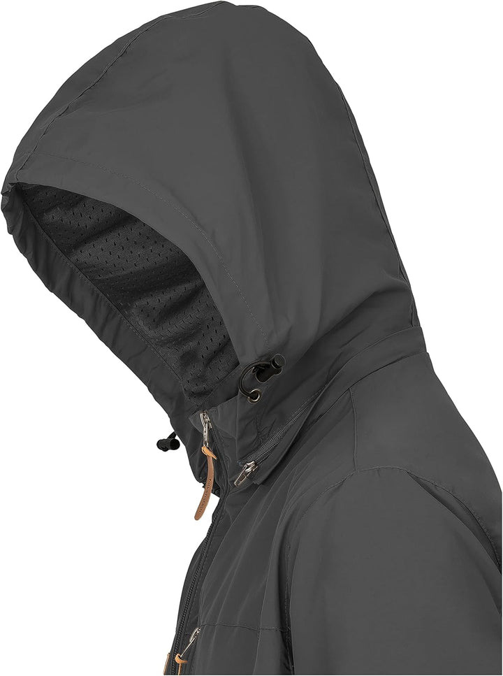 FALKENSTEJN Summer Windbreaker Anorak Windjacke leichte Jacke S Anthracite, S Anthracite