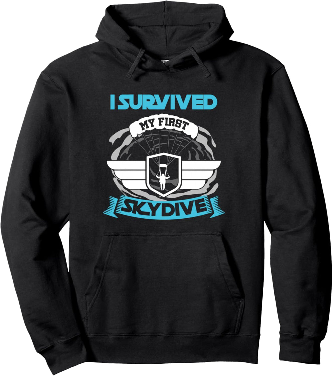 Erster Fallschirmsprung Skydive Fallschirm Himmel Geschenk Pullover Hoodie