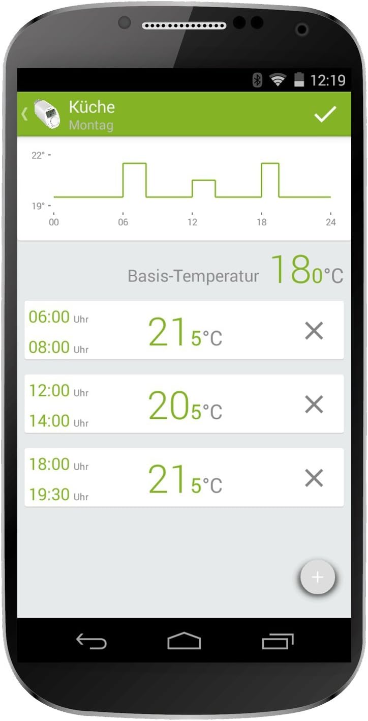 eqiva Bluetooth Smart Heizkörperthermostat,