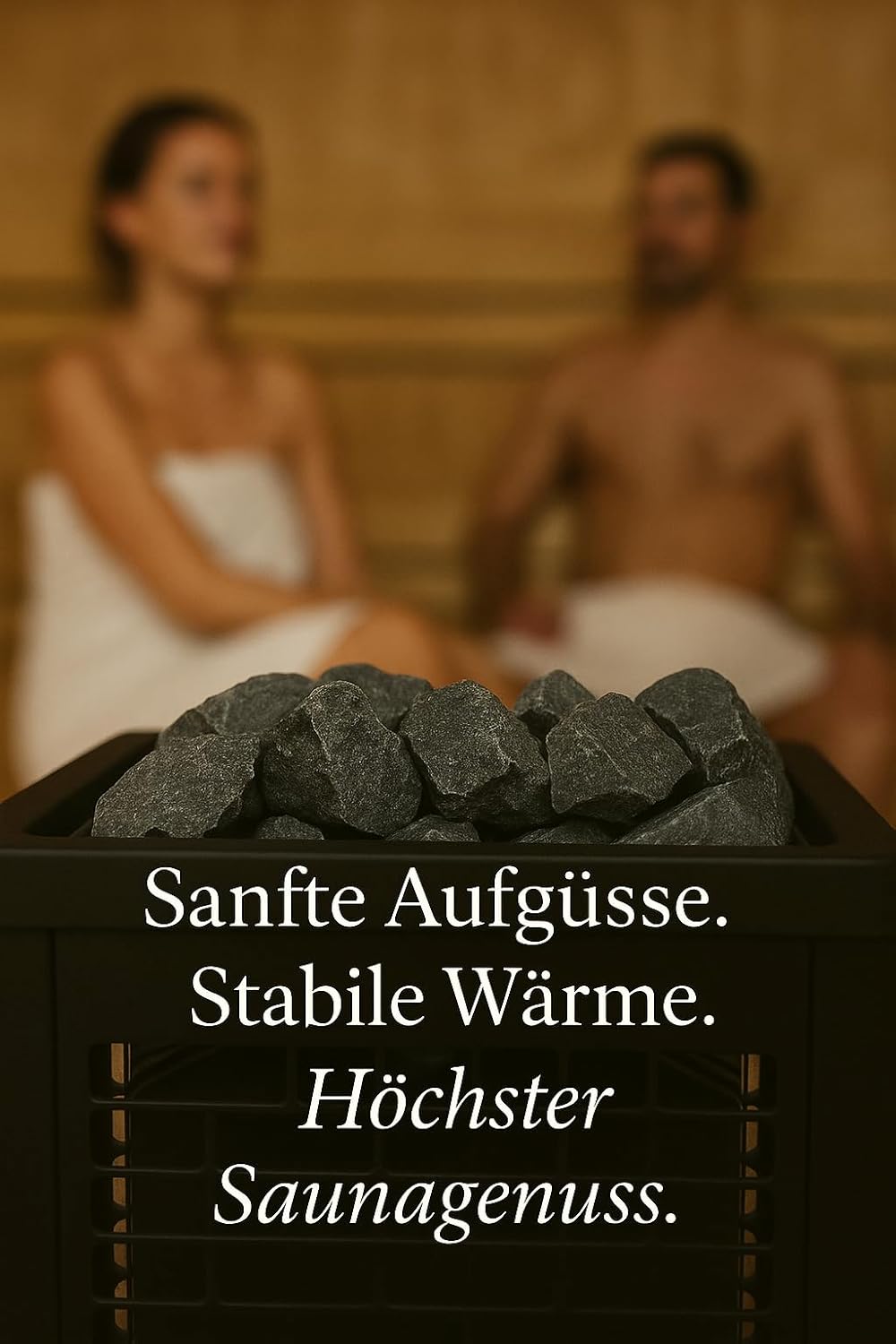 Dufte Momente Saunasteine Gabbro/Diabase 20 kg – Körnung 70–150 mm | Premium-Saunasteine für Aufgüss