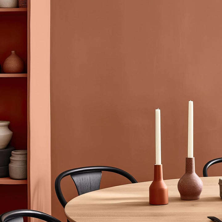 MissPompadour abwaschbare Wandfarbe Orange mit Rost 1L - hohe Deckkraft &amp; Ergiebigkeit - matte, sche