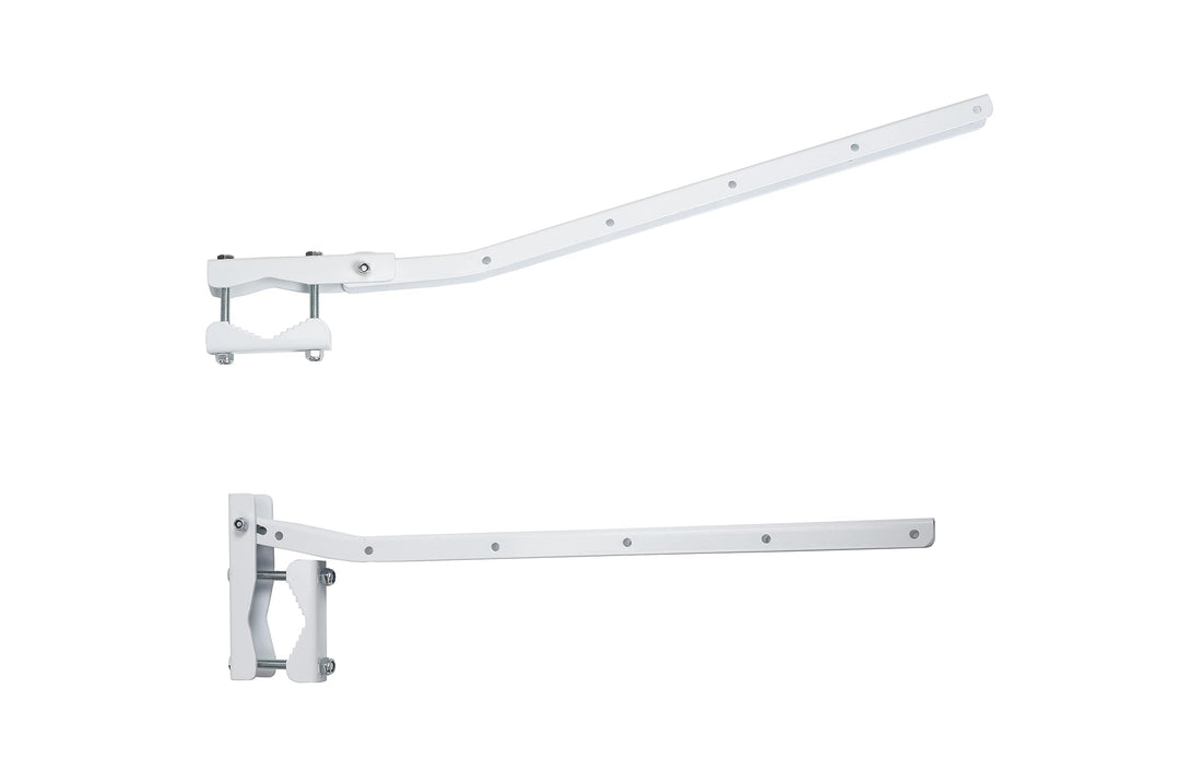 Sauvic 89415 Wäscheständer für Geländer, weiss, anpassungsfähiger und klappbarer 63 cm.
