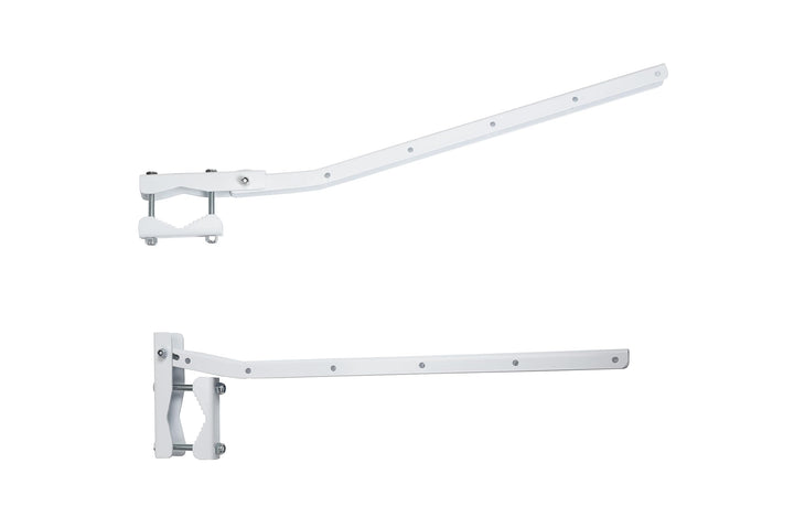 Sauvic 89415 Wäscheständer für Geländer, weiss, anpassungsfähiger und klappbarer 63 cm.