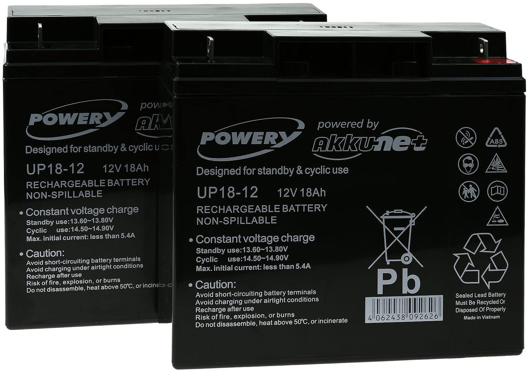 akku-net Blei-Gel-Akku für USV APC Smart-UPS 1500, 12V, Lead-Acid