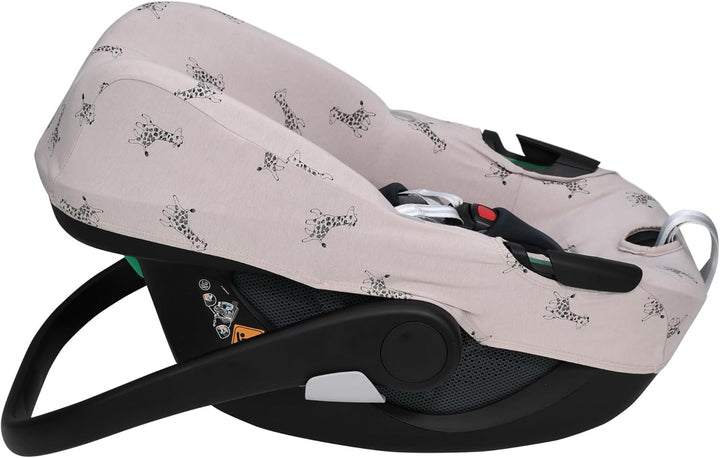 JYOKO KIDS Bezug kompatibel mit Maxi Cosi Pebble 360 Y FamilyFix 360, aus Baumwolle (Giraffe) Giraff