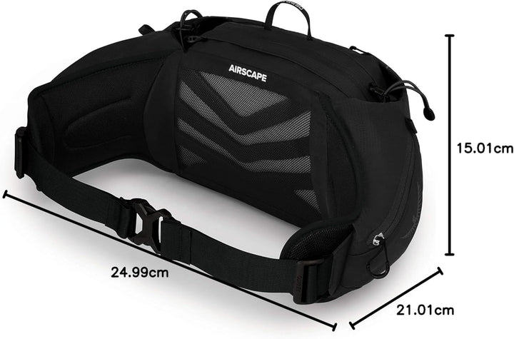 Osprey Talon 6 Wanderrucksack für Männer Stealth Black Einheitsgrösse, Stealth Black Einheitsgrösse