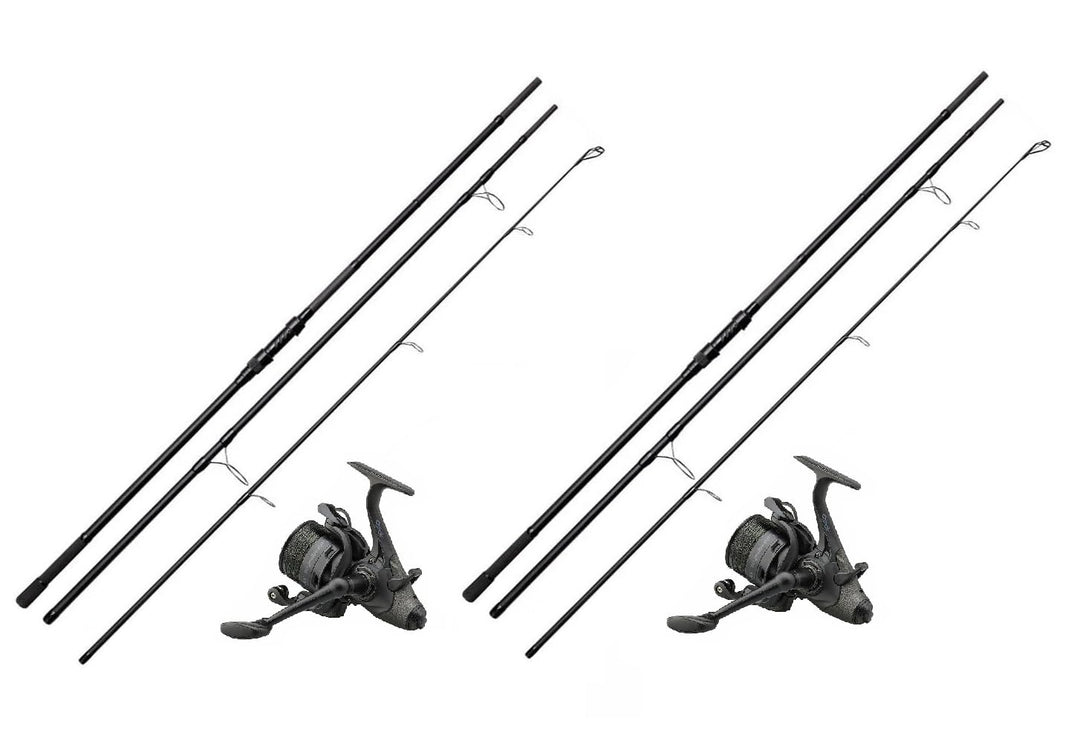 Karpfenbundle 2X C-Series 3,60m 3,00lb + 2X Quick Runshift 5000 FS