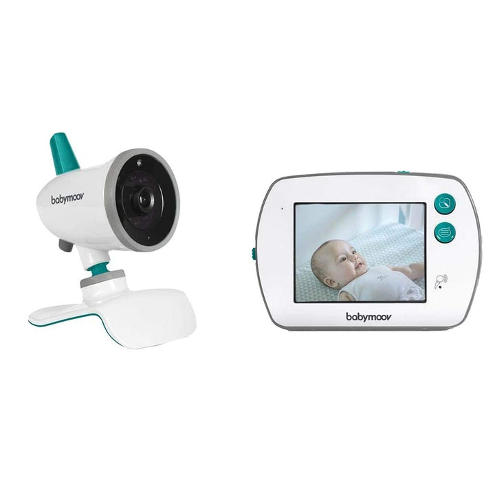 Babymoov YOO-Feel Video-Babyphone, 3,5 Zoll Touchscreen-Empfänger, Nachtsicht, 2-fach Zoom, Gegenspr