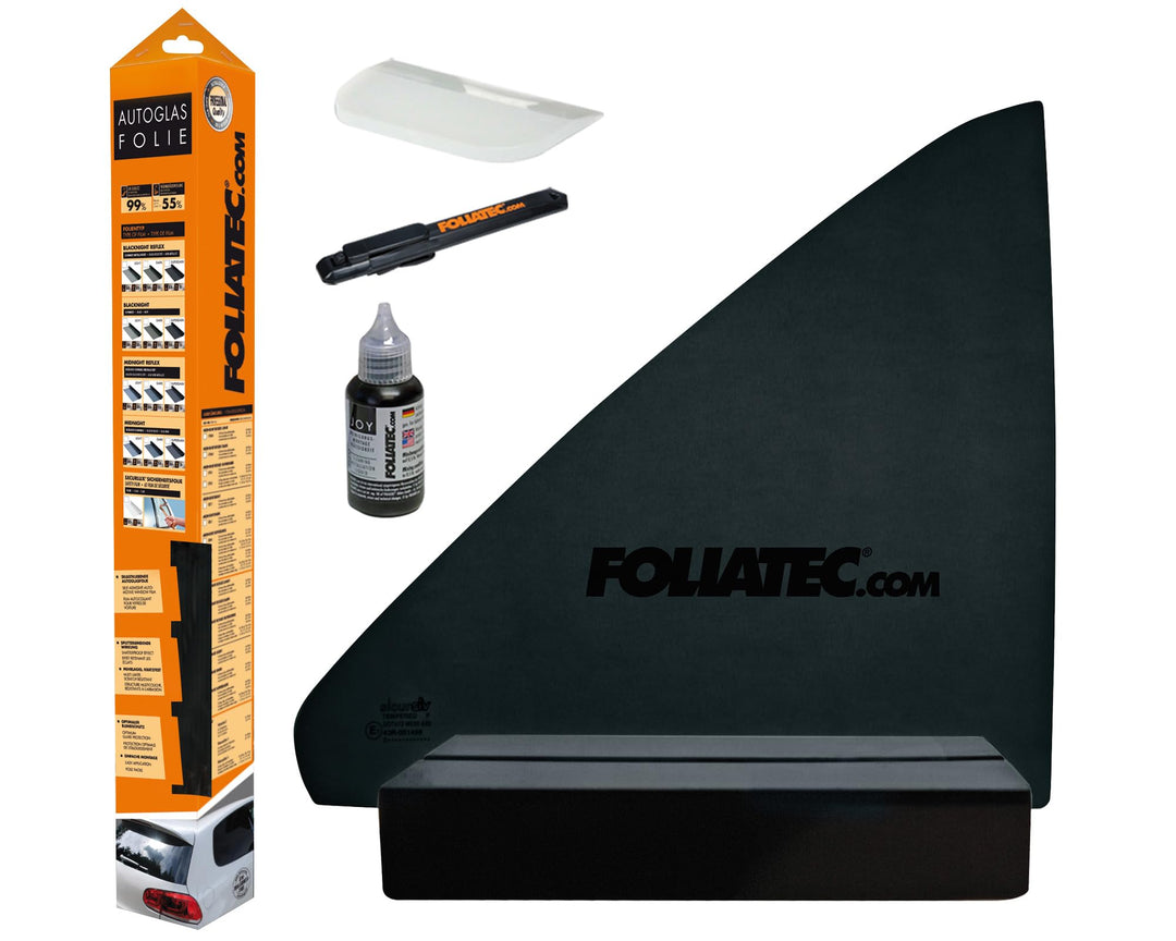 Foliatec Scheibentönungsfolie, Tönungsfolie für Autoscheiben, BLACKNIGHT Superdark 76 x 300 cm, 95%