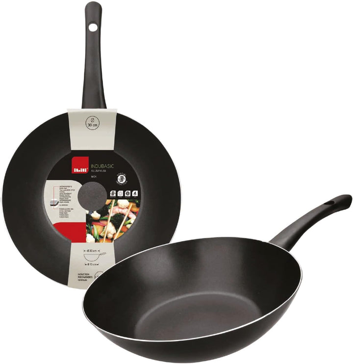 IBILI Wok INDUBASIC 16 cm, Stainless Steel, schwarz 16 cms, 16 cms
