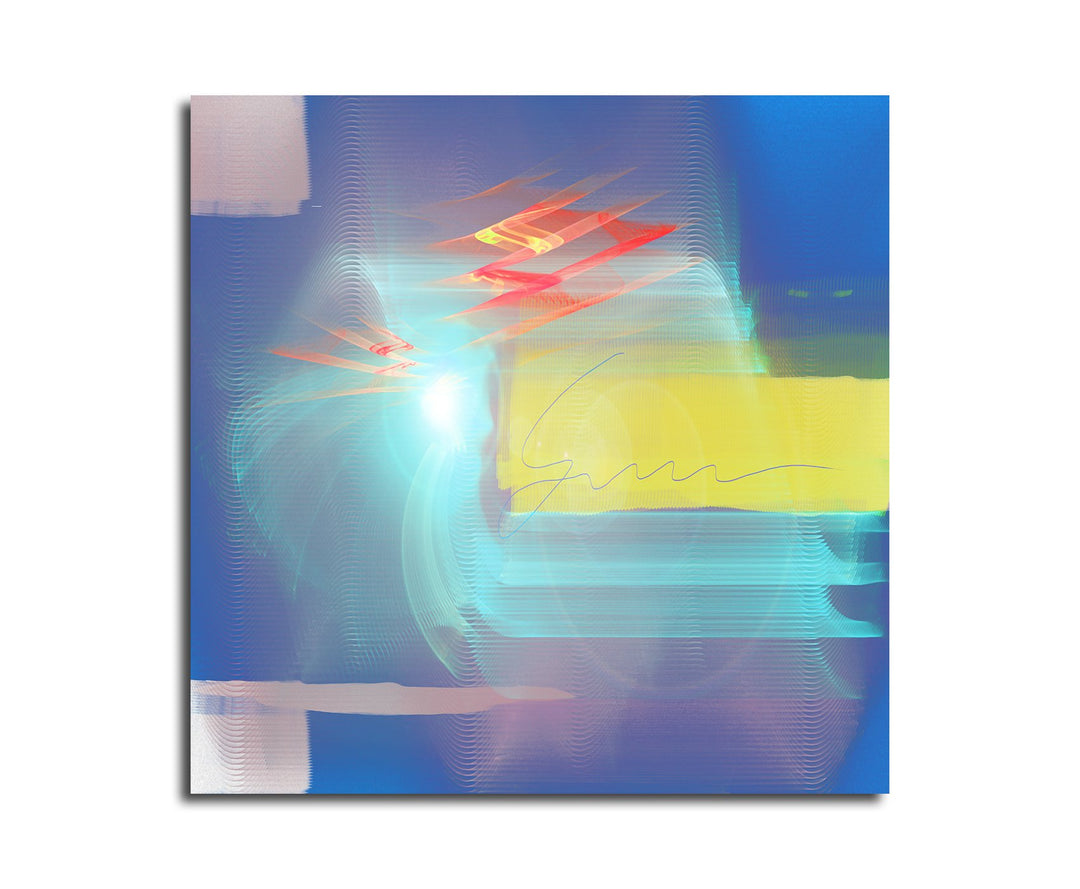Paul Sinus Art Modernes Wandbild Abstrakt012_60x60cm Abstrakte Kunst Kunstdruck auf Leinwand Zeitlos