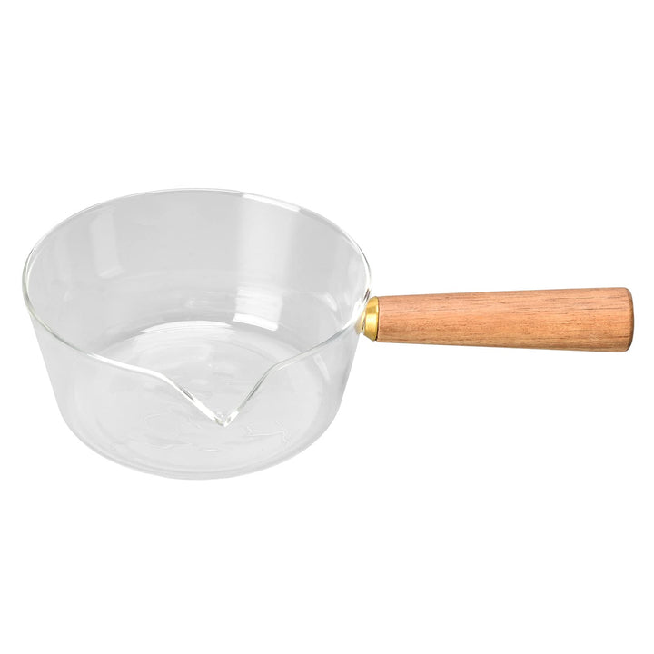 Milchkännchen, Milchtopf mit Holzgriff, Mini Buttererhitzer Küchenherd Geeignet für heisse Milchsala