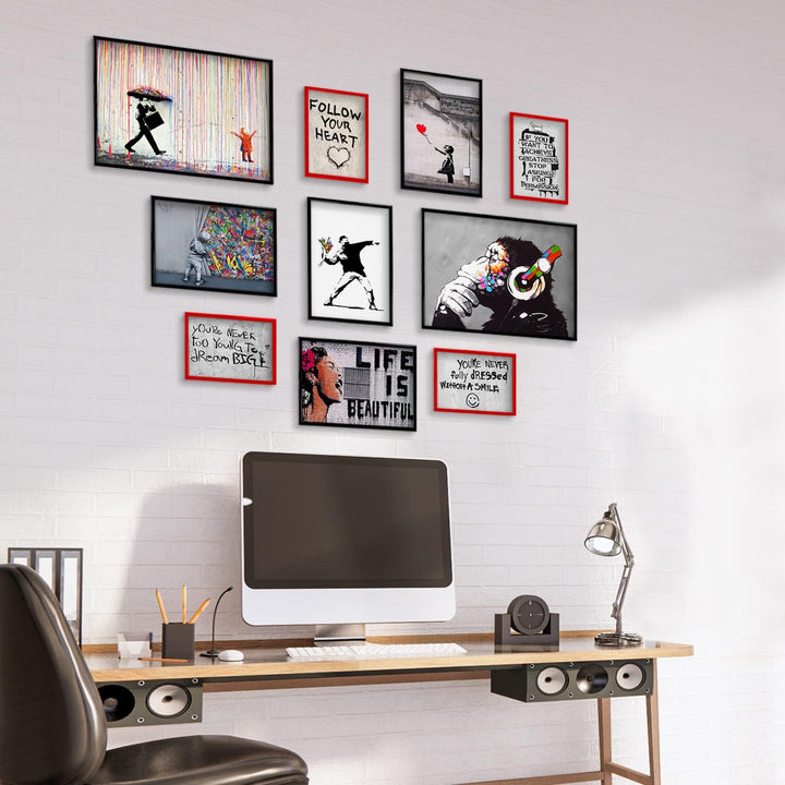 Giallobus - Set mit 10 Wandpostern - Banksy - Banksy-Sammlung 1 - Beschichtetes Papier - | 2 x A3 42