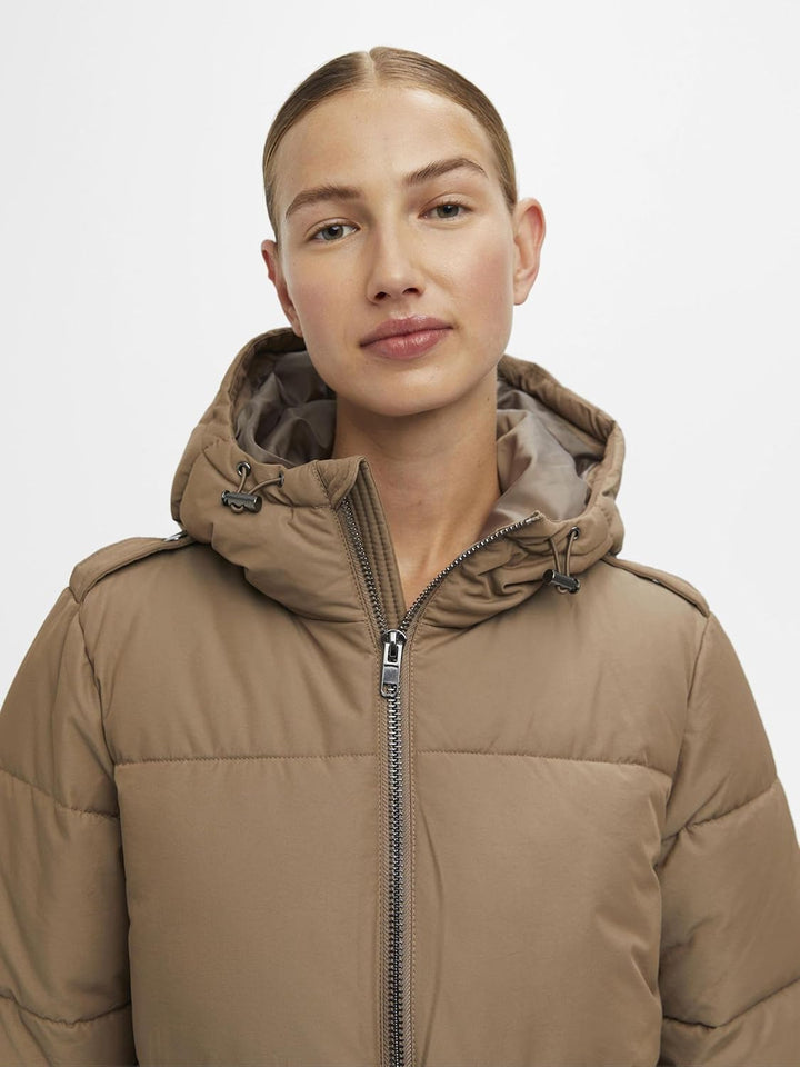 Object Damen Objzhanna L/S Long Jacket Noos Jacke S Fossil, S Fossil