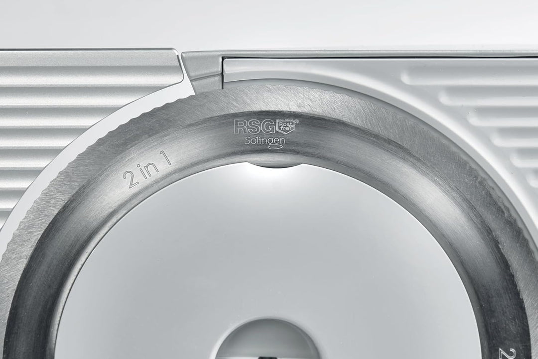 Gorenje R 708 A Allesschneider, Solingen Messer, Made in Europe, Sicherheitstaste, einstellbare Schn