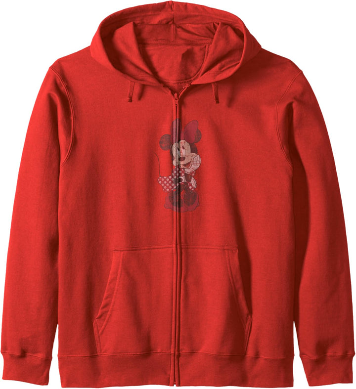 Disney Mickey And Friends Minnie Mouse Shy Vintage Kapuzenjacke