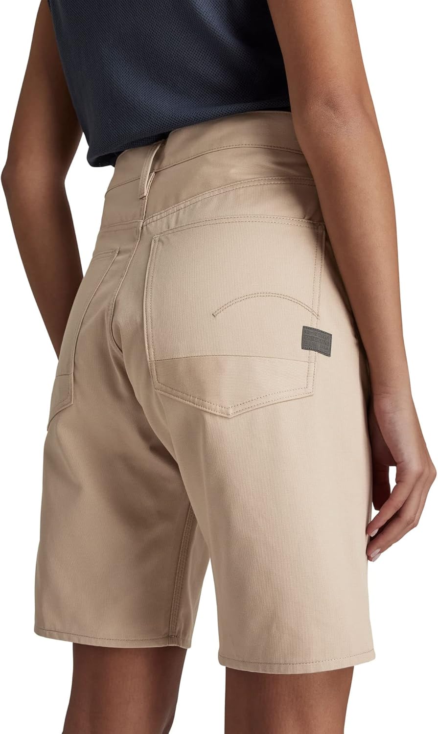 G-STAR RAW Damen Type 89 Long Shorts 27W Beige (Westpoint Khaki D21491-c962-c531), 27W Beige (Westpo