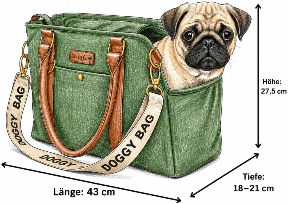 Jane Hundetasche Blau – Stilvolle Hundetransportbox für kleine Hunde bis 8 kg, Faltbare Transportbox