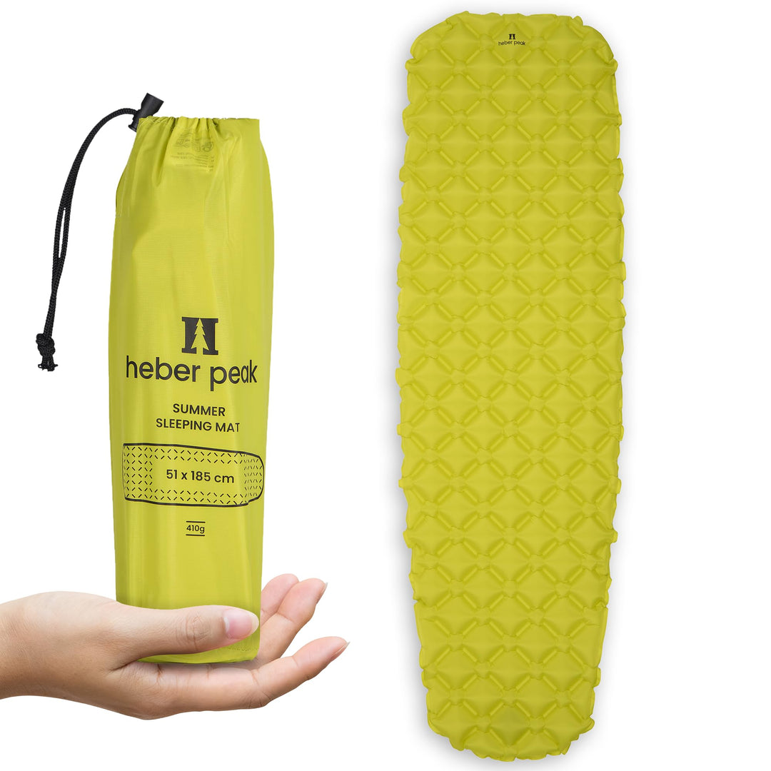 ConiferHe. Sleeping Mat Isomatte Ultraleicht 187x57cm, 410g – Schlafmatte aufblasbar für Camping, Ou