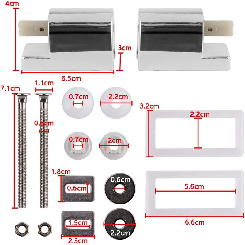 Aufun Toilettendeckel Absenkautomatik WC Sitz Klobrille mit Softclose Toilettensitz aus Hartplastik