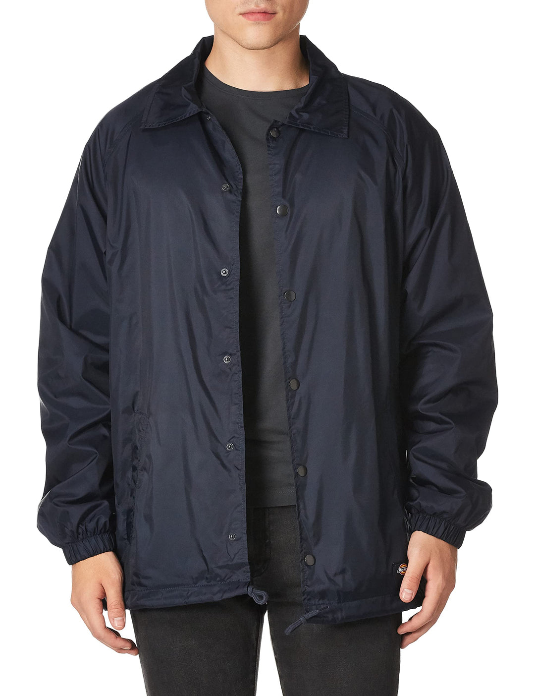 Dickies Herrenjacke aus Nylon mit Druckknopfverschluss M Dunkles Marineblau, M Dunkles Marineblau