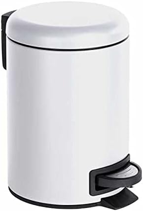 WENKO Kosmetik-Treteimer Leman Slateblue, 3 Liter, hochwertiger Badezimmer-Mülleimer, kleiner Abfall