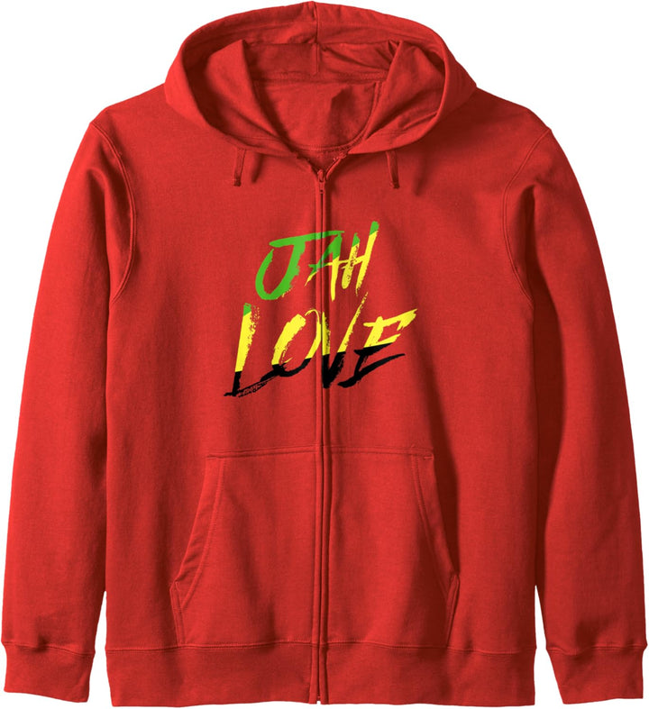 JAH LOVE | Jamaica Patois Rastafari Kapuzenjacke