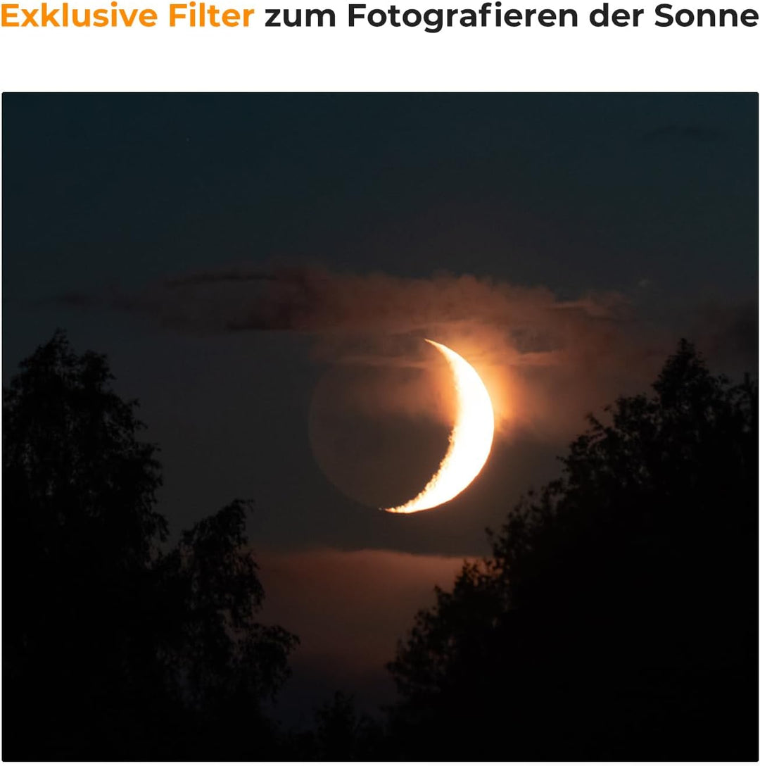 K&F Concept Nano-X Serie 49mm ND1000000 Filter Fester ND Filter Graufilter für Himmelsereignisfotogr