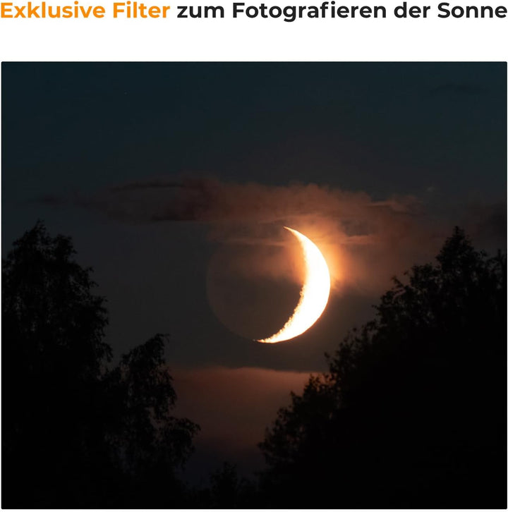 K&F Concept Nano-X Serie 49mm ND1000000 Filter Fester ND Filter Graufilter für Himmelsereignisfotogr