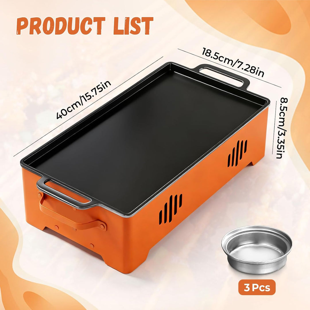 BBQ-Warmhalteplatte Grill-Wärmer, Aluminiumlegierungs-Grill-Heizplatte, Warmhaltebehälter für Fleisc