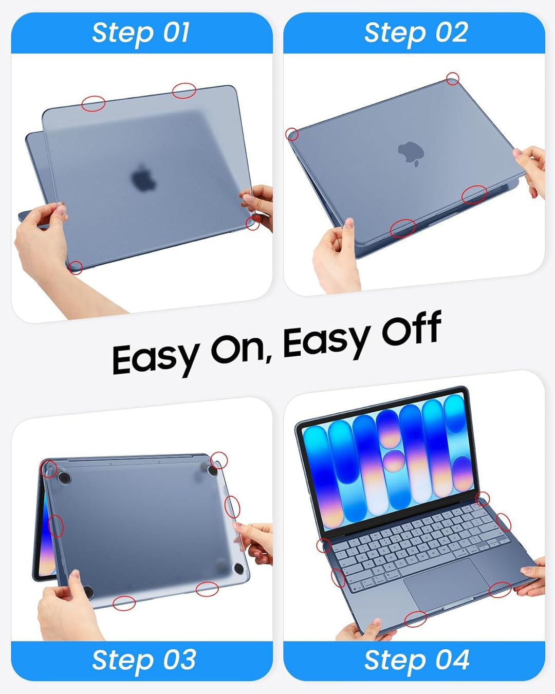Fintie Hülle Kompatibel mit MacBook Neo 13 Zoll A3404 A18 Pro Chip, [100% Entspricht der Offiziellen