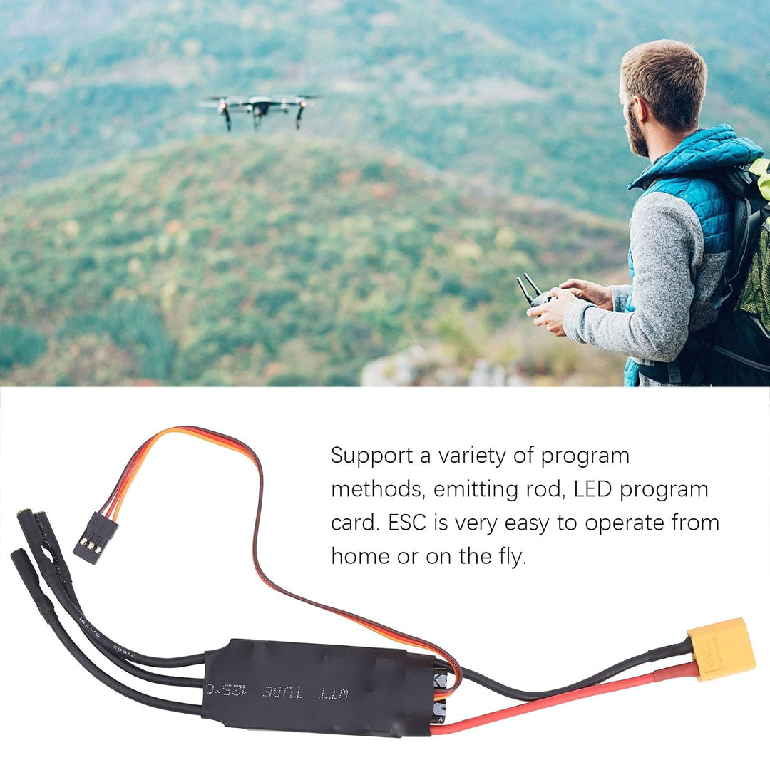 40A ESC Regler, Drohne RC Brushless, LiPo Akku 2-4S, BEC Drosselkalibrierung, Flugzeug Modellbau, FP