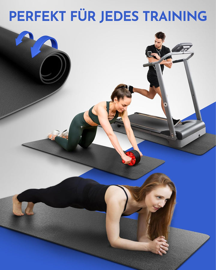 NEOLYMP Bodenschutzmatte Fitnessgerät - Laufband Matte 8mm Dicke - langlebig, rutschfest & stossdämp