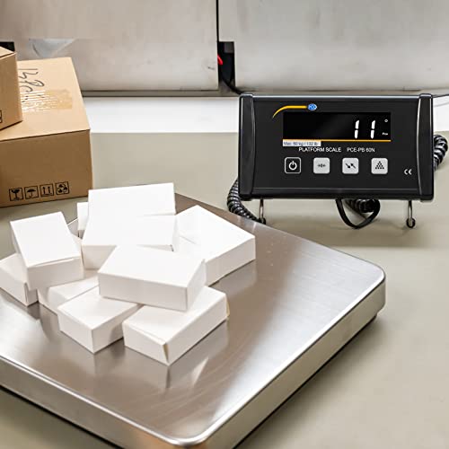 Paketwaage PCE-PB 60N bis 60 kg, Bidirektionale USB Schnittstelle, PEAK Hold Funktion, Zählfunktion,