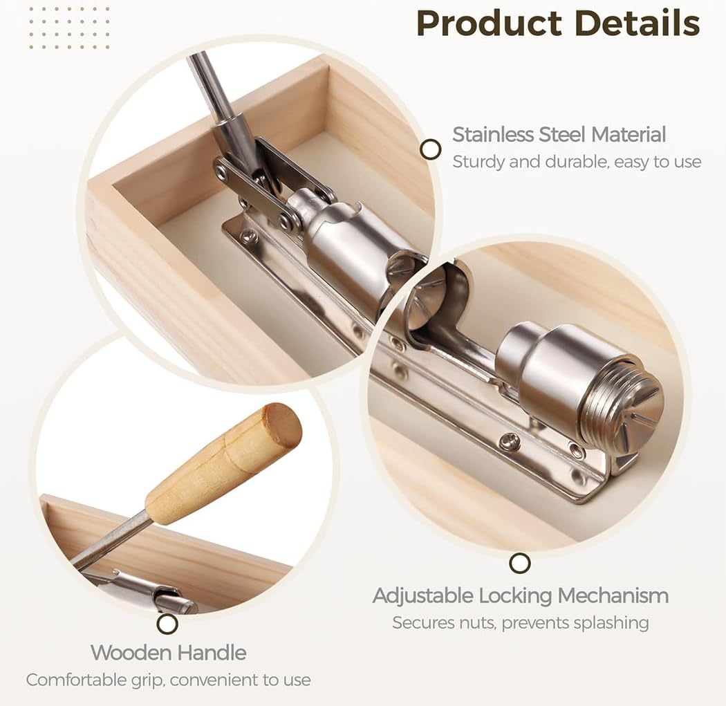 Heavy Duty Nut Cracker, Multipurpose Nut Cracker Tool for Home Use, Walnut Clipper with Splash Guard