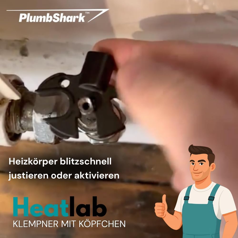 Grehge 1 Plumbing & Heating Keyring Multitool - #10 Essential Plumbers Tools Including Radiator Key,
